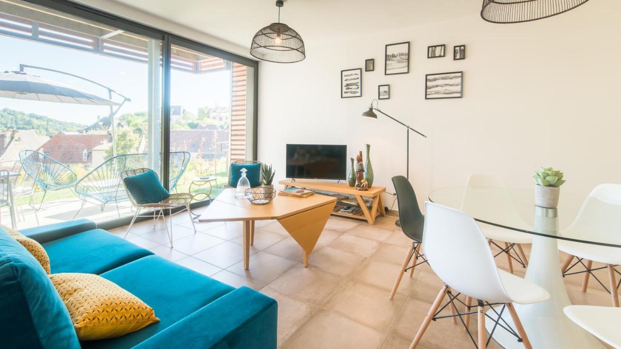 Ferienwohnung Open Sun Avec Jacuzzi Privatif Et Parking Prive Sarlat Exterior foto